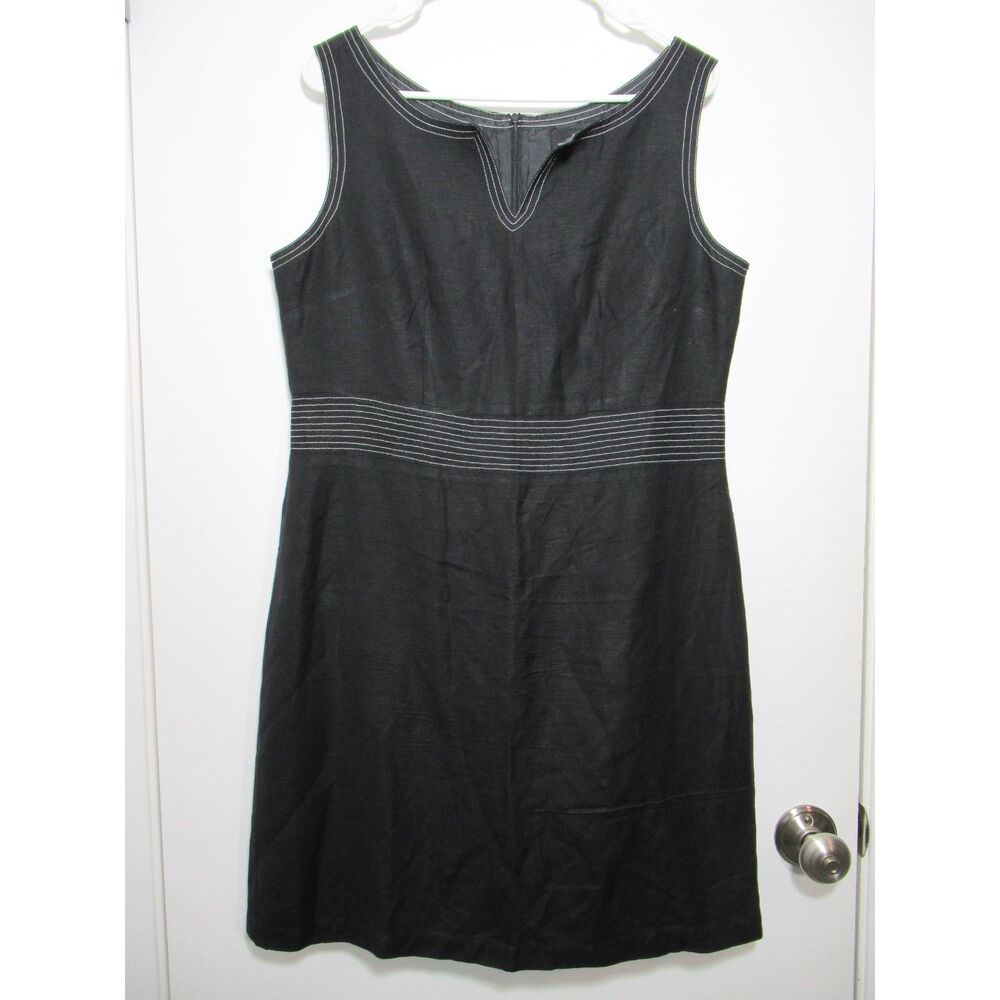 B.MOSS Dress Collection Black Sleeveless Sheath Dress Size 10